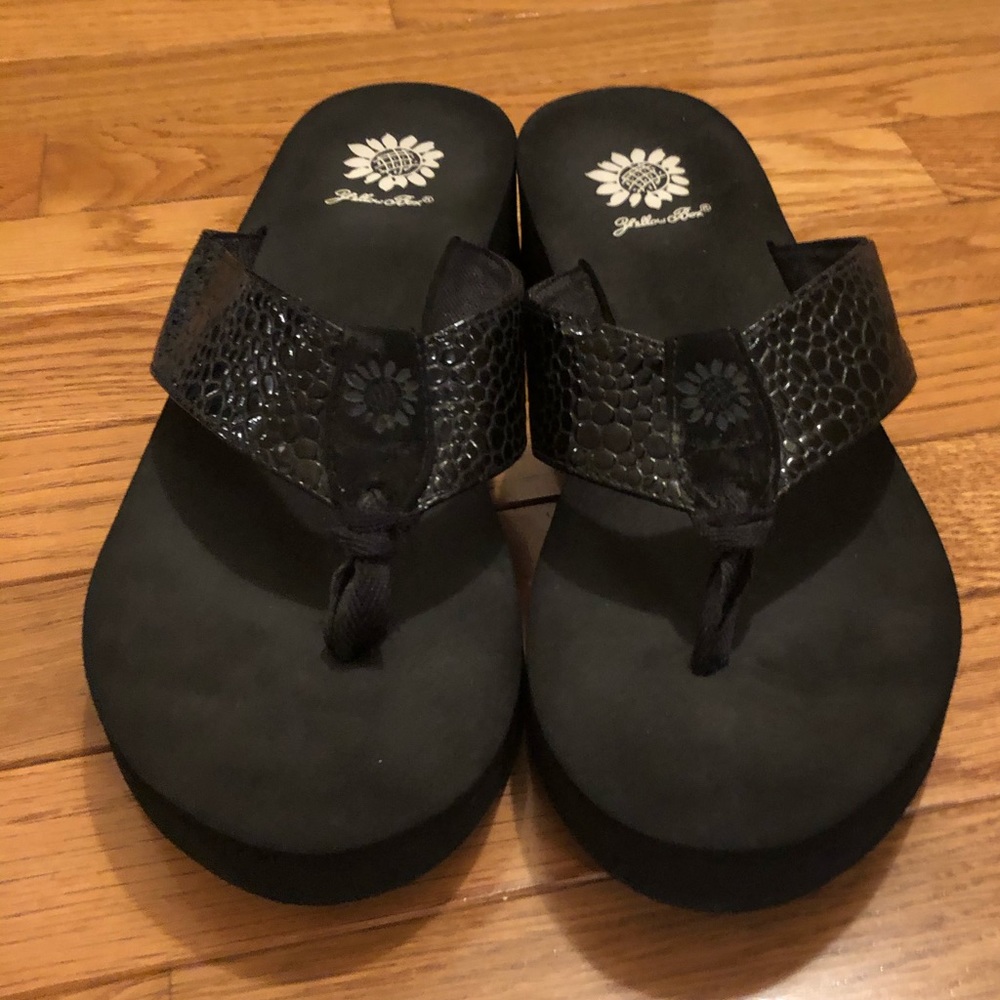 Yellow Box Flip Flops